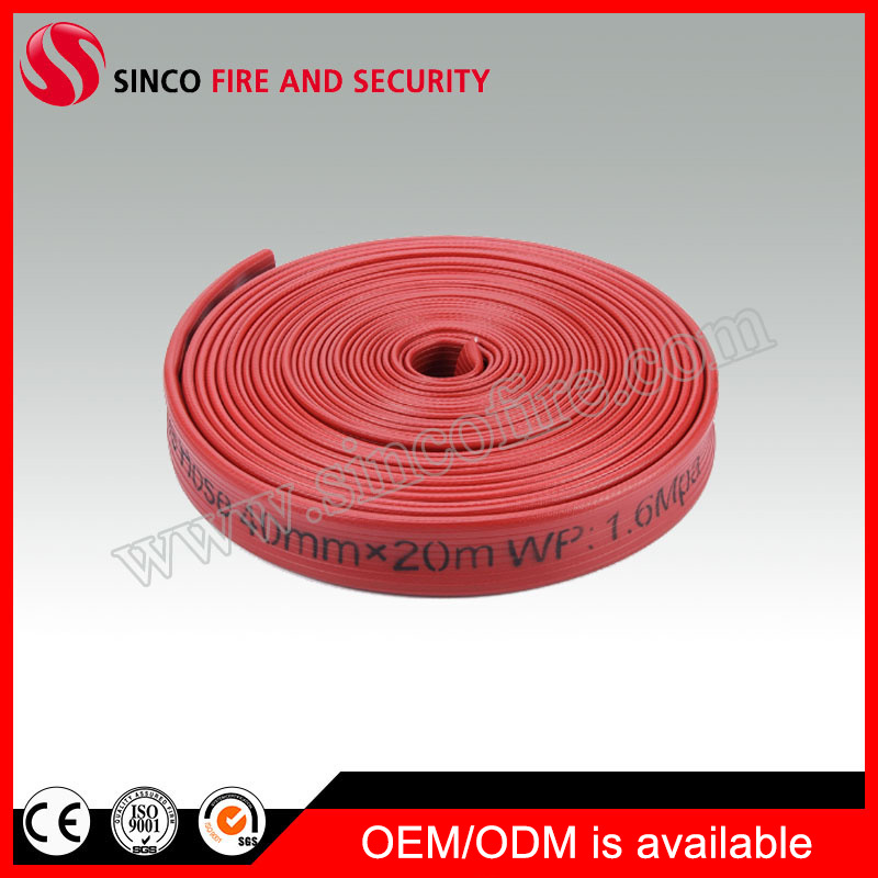 Red Rubber Covered Fire Hose