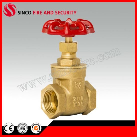 Manual Red Handwheel Forging Brass Gate Valve