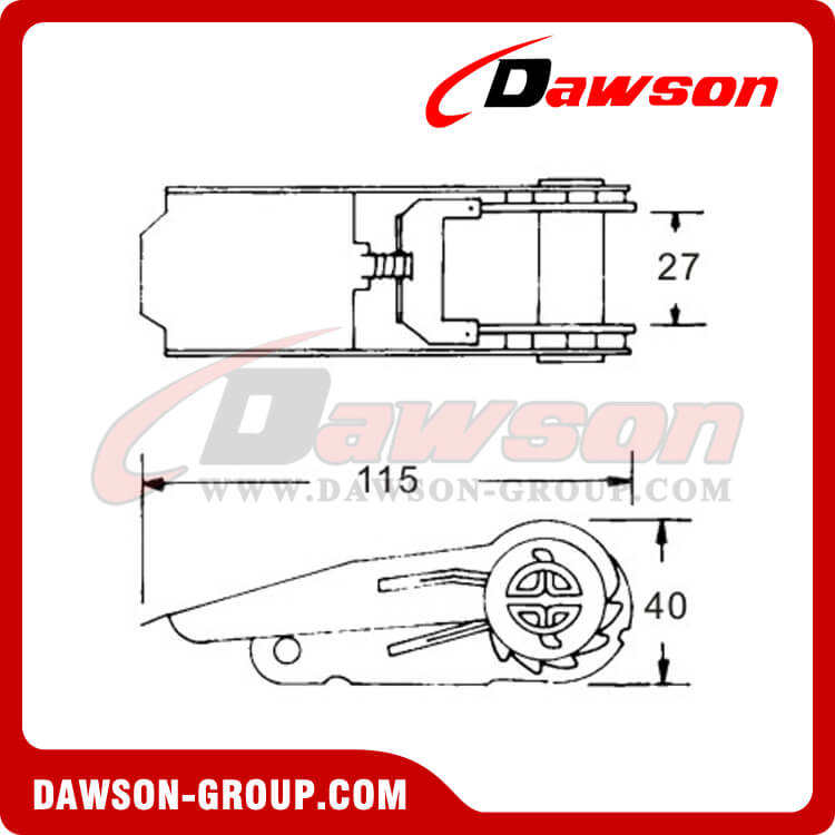 DSRB25081B ラチェット バックル - 中国メーカー サプライヤー