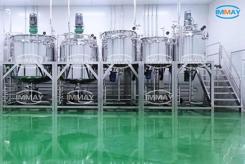 Stainless Steel Mixing Tank Design for Cosmetics 화장품용 스테인레스 스틸 혼합 탱크 설계