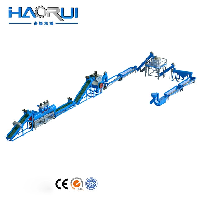 500-5000кг/сағ ПЭТ парағы мен пластикті қайта өңдеуге арналған бөтелке жуу желісі