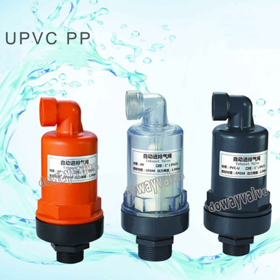 Válvula de ventilación de aire combinada UPVC / PP