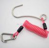 316 SS Scuba Diving Rafting Reef Single Hook with Spiral Coil Lanyard