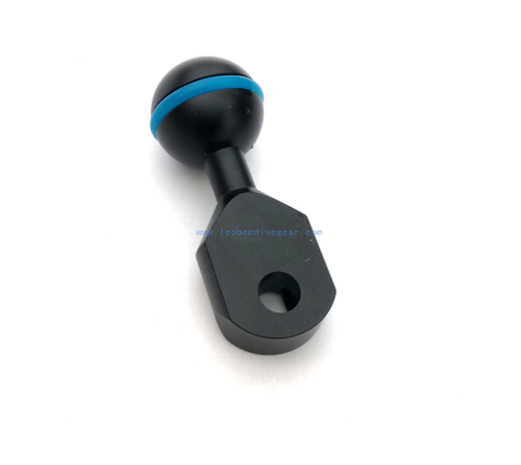 2.3 inches Aluminum Underwater Short Ball YS Adaptor Camera Arm For Dive Light Strobe 