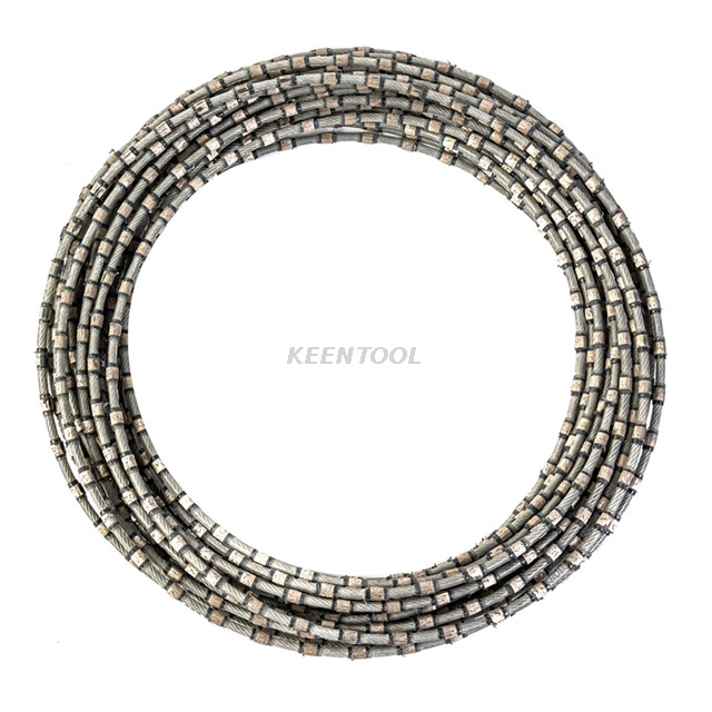 Sierra de hilo multidiamante con revestimiento plástico de 7,2 mm, 8,5 mm y 9,0 mm para corte de losas