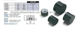 Customized Threaded Rubber Bumper Passed Ts16949