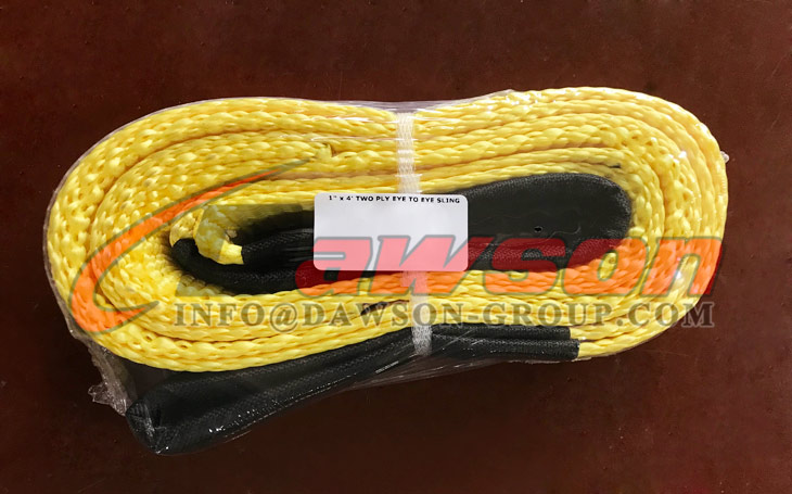 Correa de remolque de recuperaci&oacute;n de nailon de 2 capas de 1 pulgada con ojos de Cordura - Dawson Group Ltd. - Fabricante, proveedor y f&aacute;brica de China