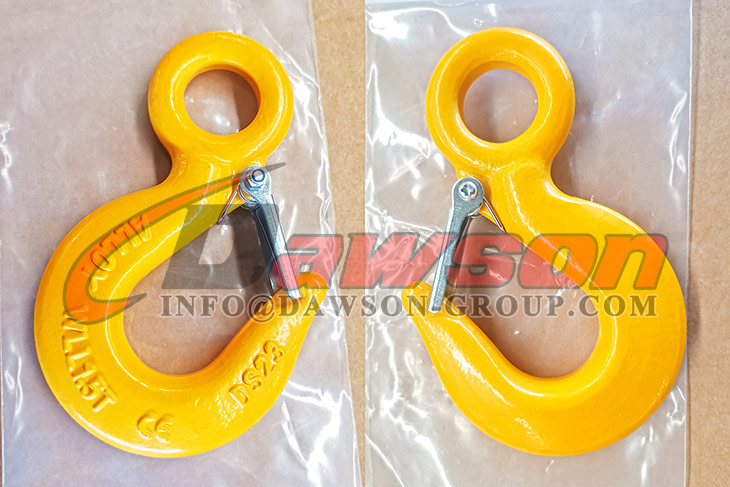 DS130 320A G70 鍛造合金鋼アイ ホイスト フック、ラッチ付き、鍛造炭素鋼アイ ホイスト フック - Dawson Group Ltd. - 中国メーカー、サプライヤー