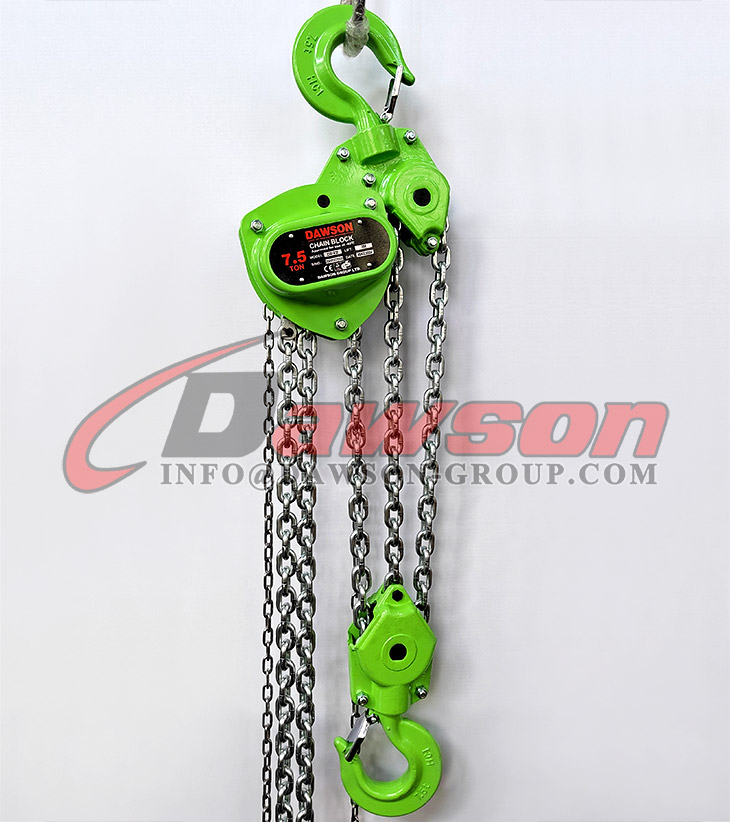 Polipasto de bloque de cadena manual de rendimiento a baja temperatura DAWSON con cadena manual de acero inoxidable 304 - Dawson Group Ltd. - Fabricante, f&aacute;brica de China