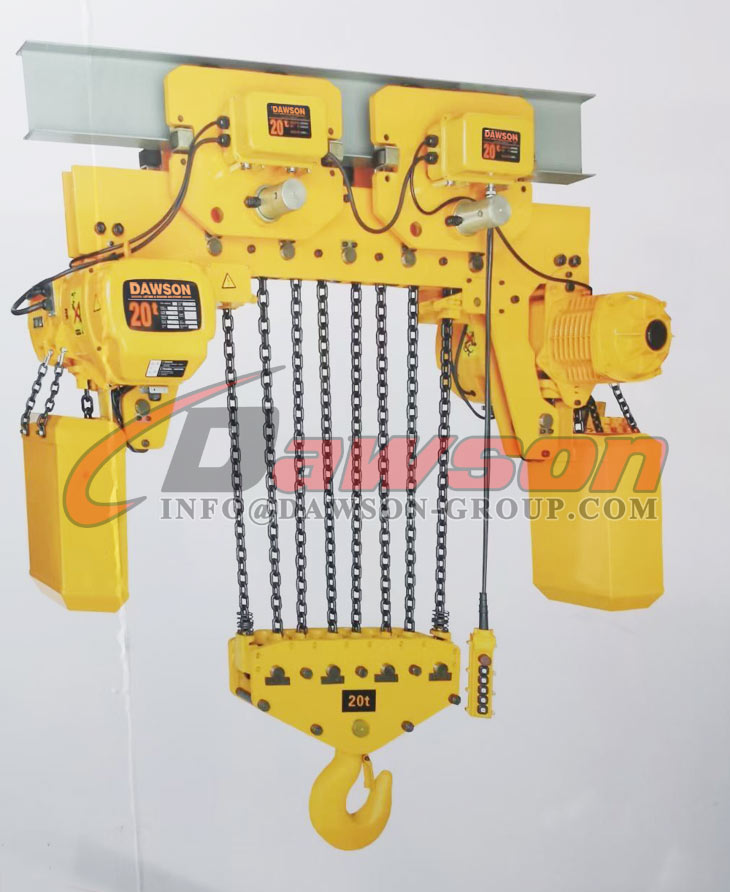 Talha el&eacute;trica de corrente de 20 toneladas para eleva&ccedil;&atilde;o - Dawson Group Ltd. - Fabricante, f&aacute;brica e fornecedor na China