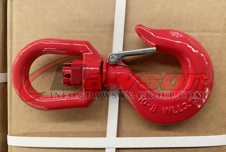 Gancho girat&oacute;rio DS040 G80 com trava de seguran&ccedil;a para eslingas de corrente de eleva&ccedil;&atilde;o de guindaste para servi&ccedil;os pesados ​​- Dawson Group Ltd. - Fabricante, fornecedor, f&aacute;brica na China