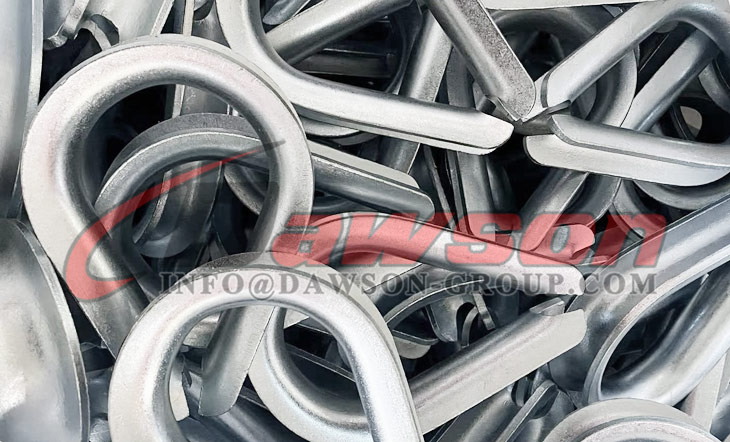 亜鉛メッキワイヤーロープシンブルDIN 6899タイプB、軟鋼ワイヤーロープシンブル - Dawson Group Ltd. - 中国メーカー、サプライヤー、工場