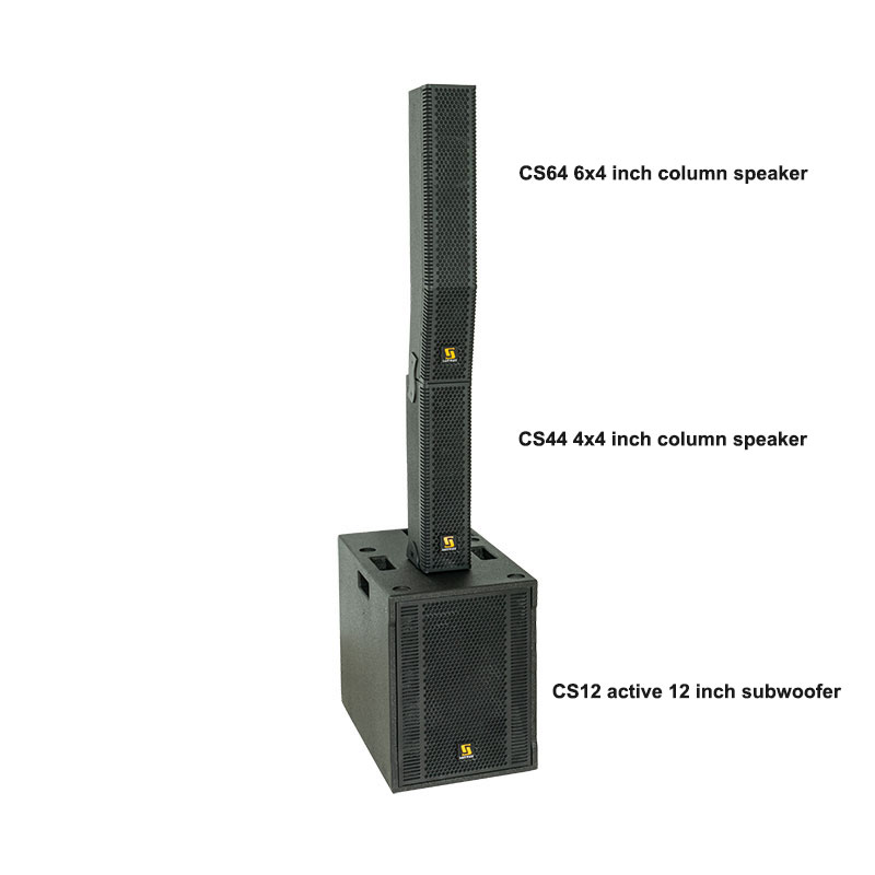 CS64 и CS18 6X4-дюймовая активная акустическая система с массивом колонок в Па