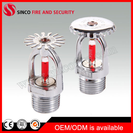 1/2 Inch Brass Material Chrome Finished Fire Sprinkler Head