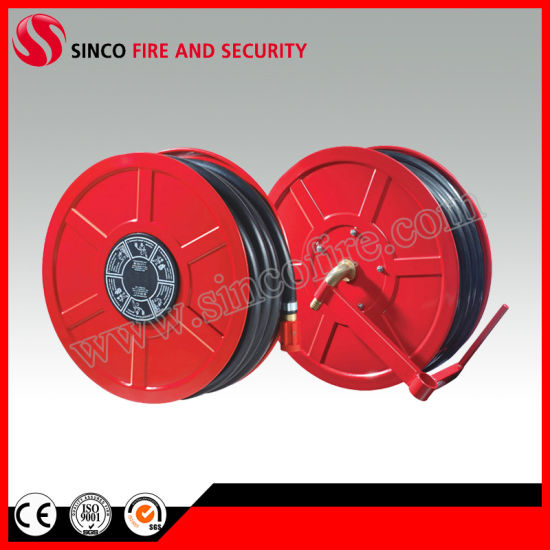 Stand Alone Fire Hose Reel System Stock Photo 1076097179