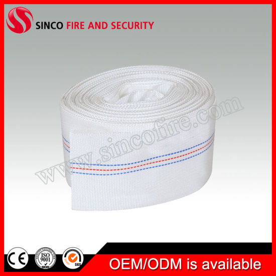 Tenacity Synthetic Polyester Yarn White Fire Fighting Water Hose