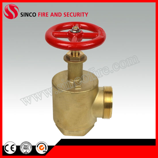 1.5"/2.5" Fire Hose Angle Valve as a Fire Department Outlet Connection