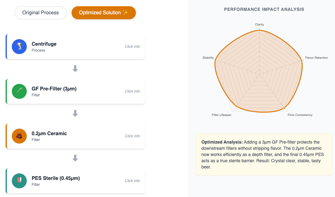 Optimized craft beer filtration supplier Proveedor optimizado de filtración de cerveza artesanal