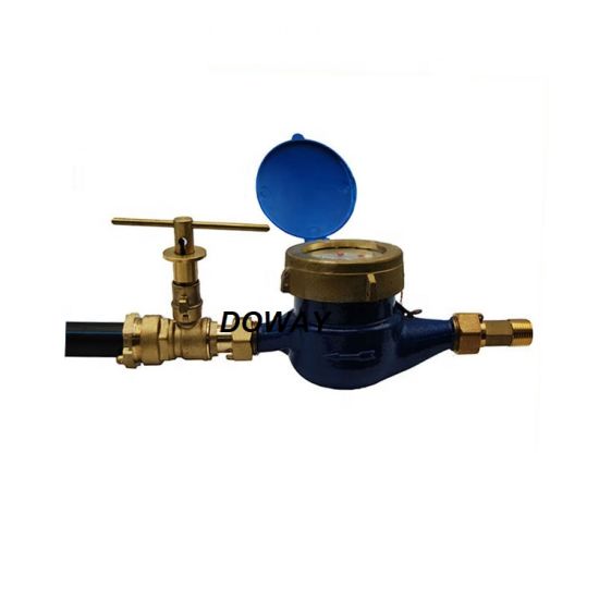 Conectores de acoplamientos de medidor de agua de bronce OEM de fábrica para medidores de agua