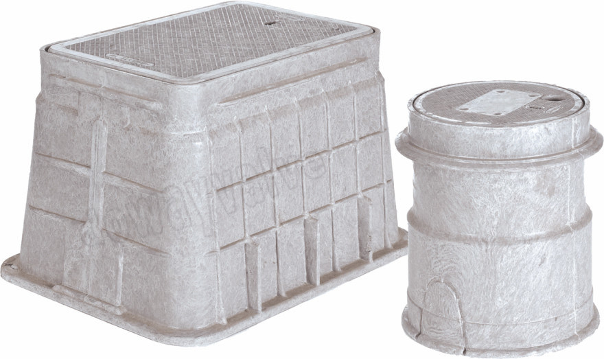 Boîte de compteur d'eau FRP de haute qualité OEM / ODM pour usage extérieur