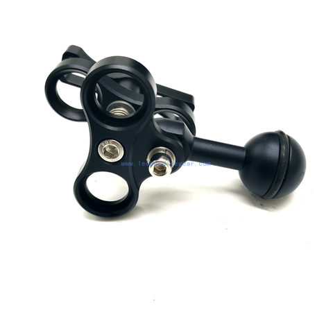 Underwater Aluminum Muti-Purpose Camera Light Arm Clamp with Extra Ball Arm