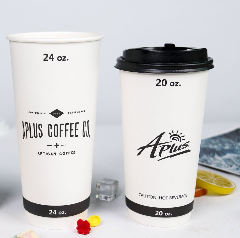 Disposable Customized Printed Coffee Tea Hot Drink Paper Cup China Factory