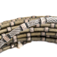 Alambre monodiamante de inyección de plástico para bloques, corte de losas, aserrado y perfilado 