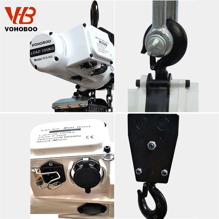110V/220V Single Phase Mini ELectric Chain Hoist