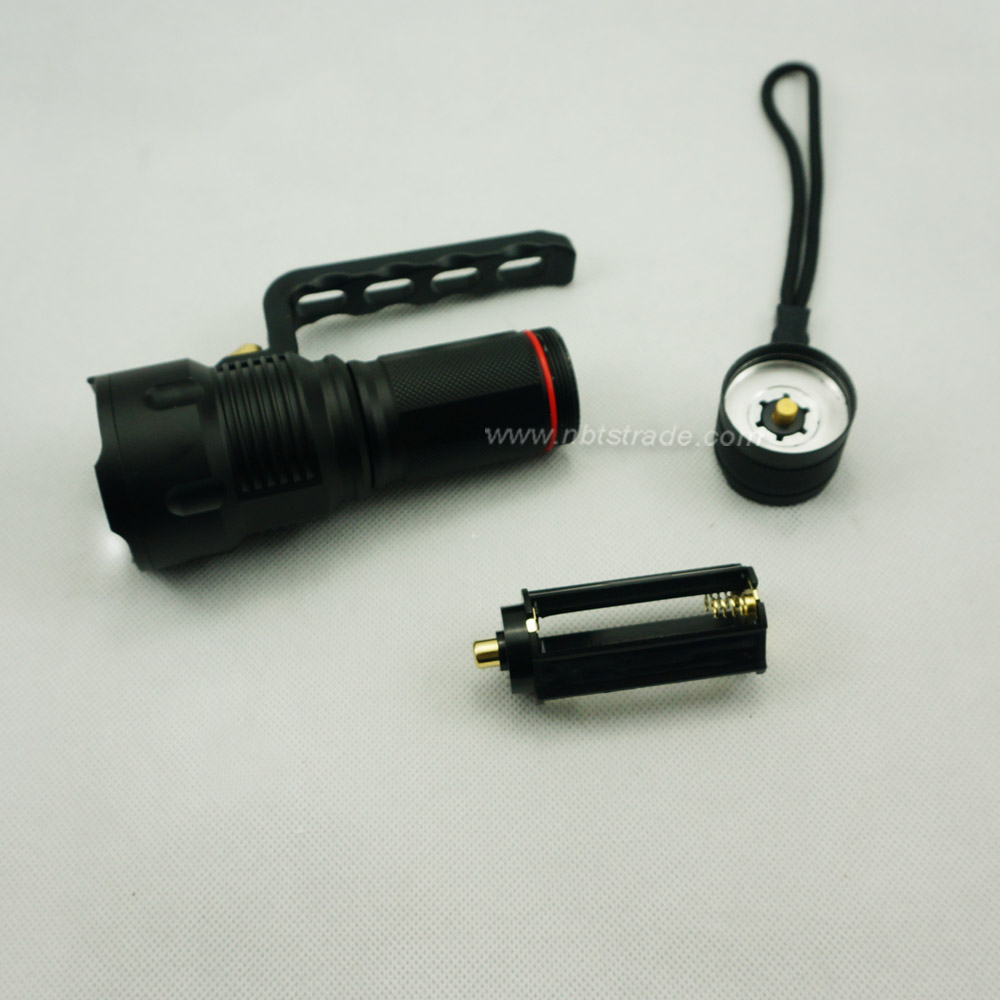 Adjustable Beam High Power 350 Lumen T6 LED Flashlight with Carrying Handle