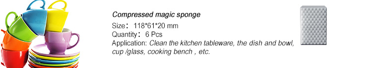 High quality Kitchen Cleaning pack  18pcs from lfsponge include Compressed-magic-sponge Kit de nettoyage de cuisine de haute qualité 18pcs de lfsponge comprenant une éponge magique comprimée