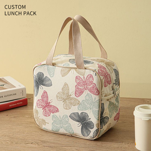 Fashion Lunch Bag with Digital Printing And Embroidery Logo