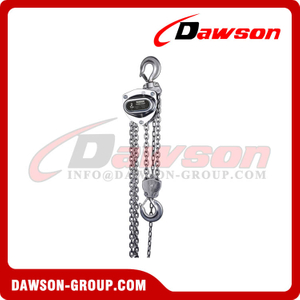 Polipasto de cadena de acero inoxidable DS-ST-C, polipasto de cadena SS, polipasto de cadena manual