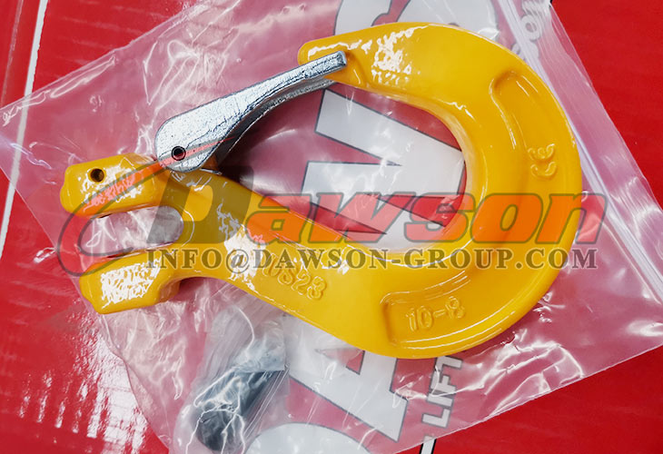 DS012 G80 Gancho de eslinga de horquilla de 6-32 mm con pestillo fundido para eslingas de cadena de elevaci&oacute;n de gr&uacute;a - Dawson Group Ltd. - Fabricante, proveedor y f&aacute;brica de China