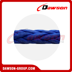 Cuerda de amarre DAWSON-MAX HMPE de 12 hebras, fibra de polietileno de peso molecular ultraalto (UHMPE)