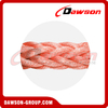Corda de amarração de 12 fios de material de polipropileno e poliéster, corda de amarração de PP e poliéster
