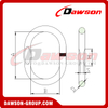 DS095 G80 WLL 2.1-84T eslabón maestro soldado con autógena con plano para eslingas de elevación de cadena/eslingas de elevación de cable de alambre