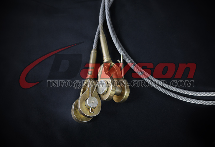 Eslingas de cable de acero DAWSON con casquillo de peltre abierto galvanizado - Dawson Group Ltd. - Proveedor de China
