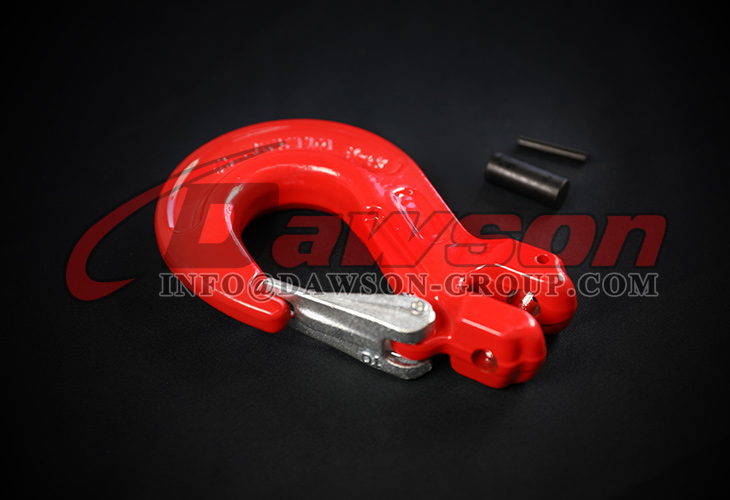 Gancho de eslinga con horquilla DS333 G80 WLL 3.15T con pestillo fundido para eslingas de cadena de elevaci&oacute;n - Dawson Group Ltd. - Fabricante, f&aacute;brica de China