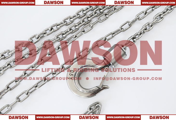 Polipasto de cadena de acero inoxidable DAWSON DS-ST-C 0.5T, bloque de cadena SS 500 kg, polipasto de cadena manual - Dawson Group Ltd. - Fabricante, proveedor de China