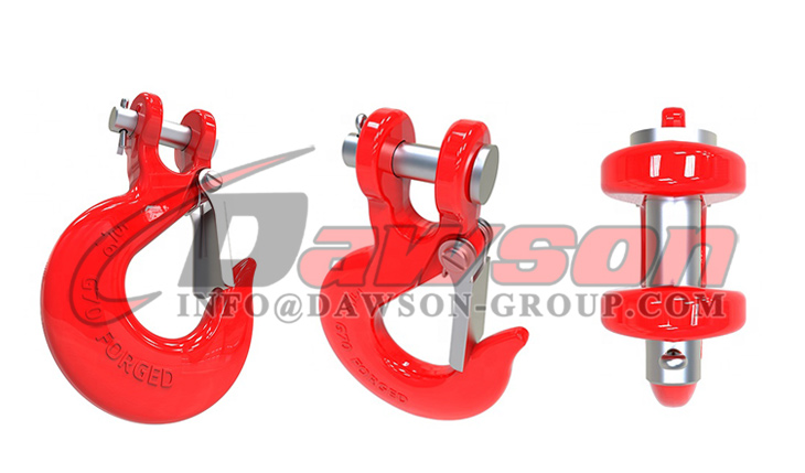 Gancho deslizante de horquilla forjado DS127 G70, Gancho deslizante de horquilla forjado G43 con pestillo para amarre - Dawson Group Ltd. - Proveedor, f&aacute;brica y fabricante de China