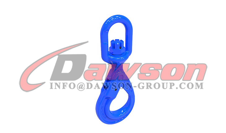 DS1007 G100 Gancho girat&oacute;rio de travamento autom&aacute;tico tipo europeu para eslingas de corrente de eleva&ccedil;&atilde;o de guindaste - Dawson Group Ltd.