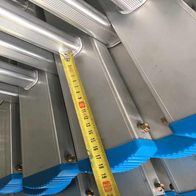 Materiales de construcción Andamios Escalera recta de aluminio