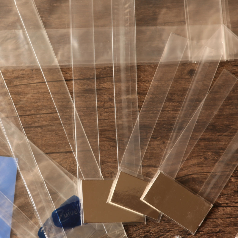 Square Bottom Bag with silver cardboard