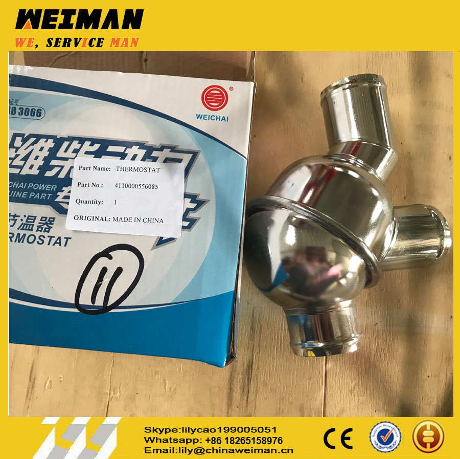 SDLG Wheel loader spare parts Thermostat 615G00060016 4110000556085 for weichai WD615 WD10 engine