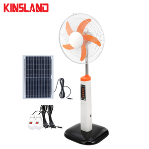 Lead-acid Battery 16inch Solar Rechargeable Standing Fan with Brushless Motor