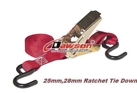 25MM ラチェットタイダウンカーゴラッシングストラップ(2)