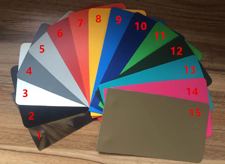 PVC color card PVC-Farbkarte