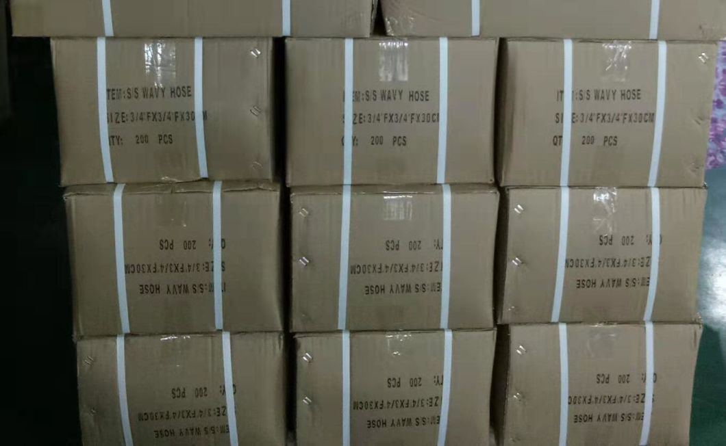 Tuyau ondulé en acier inoxydable personnalisé avec SS304