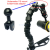 Underwater T Groove Flex Arm YS Mount To Dive Light Strobe Ball Adapter