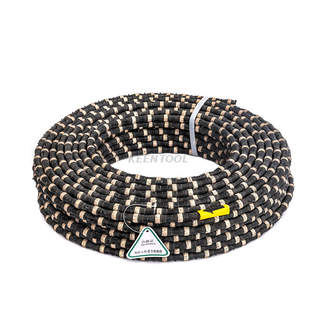 Вулканизированная резиновая алмазная канатная пила для гранитного песчаника, кварцитового карьера